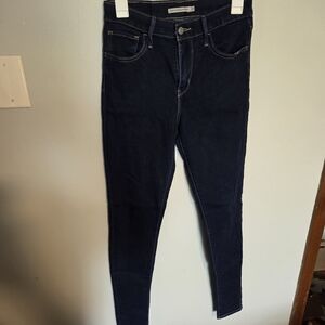 Levis Women’s Dark Wash 720 High Risesuper Skinny Jeans